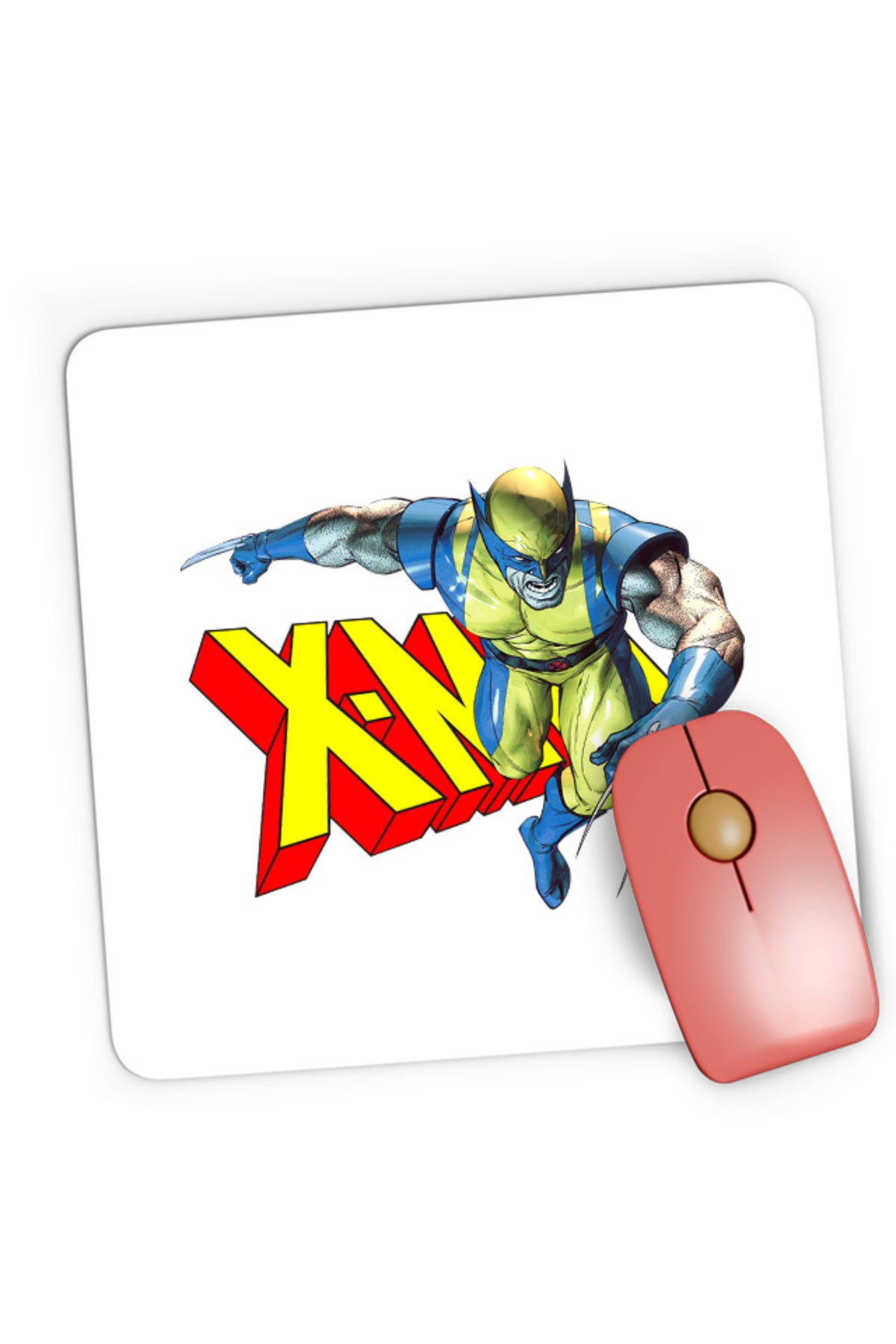 Mousepad Gaming Wolverine X-Men Logo Superpower Hero, 21x19 cm