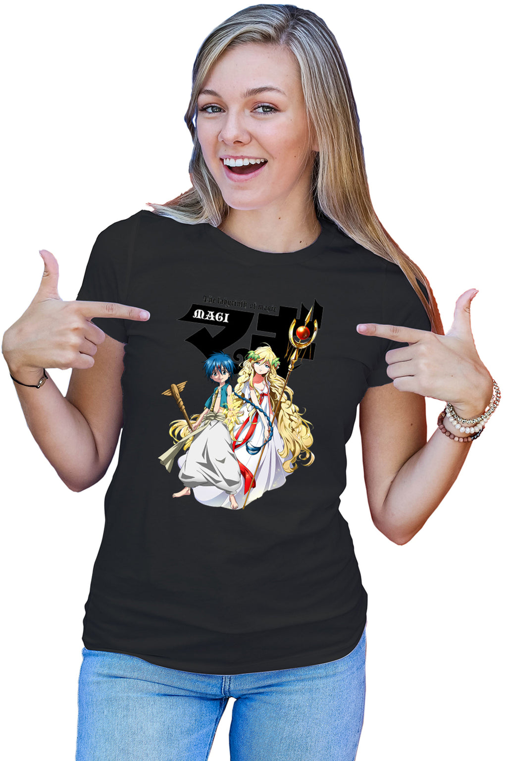 Tricou dama Magi The Labyrinth of Magic Alladin Blonde Girl