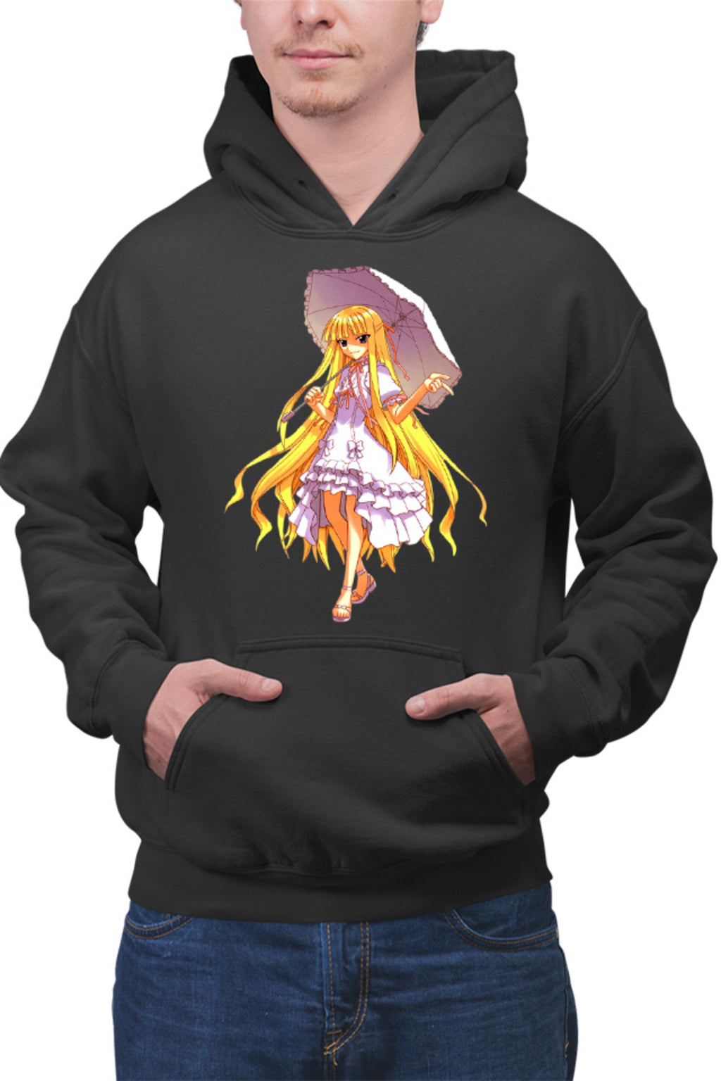 Hanorac barbati UQ Holder McDowell Cute Anime Girl Action Blonde