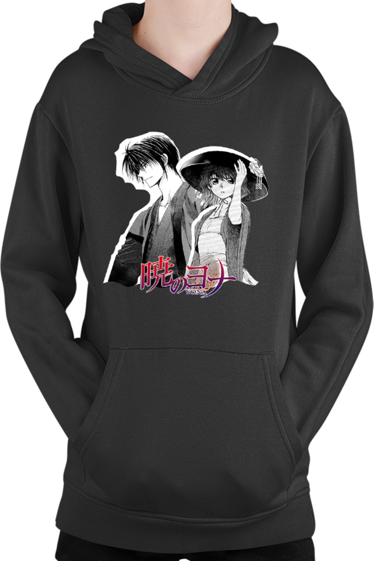 Hanorac copii Yona of the Dawn Couple Manga Yukata Hat Monochrome
