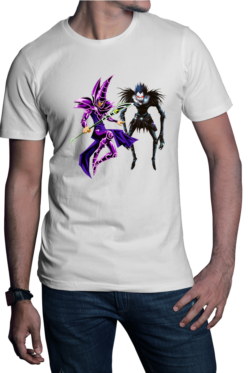Tricou barbati Yu Gi Oh Dark Magician Death Note Ryuk