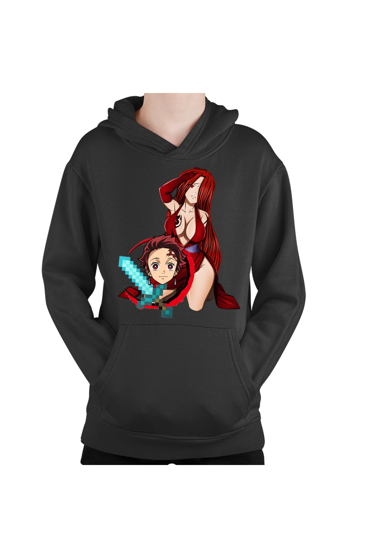 Hanorac copii Fairy Tail Demon Slayer Erza Tanjirou Minecraft