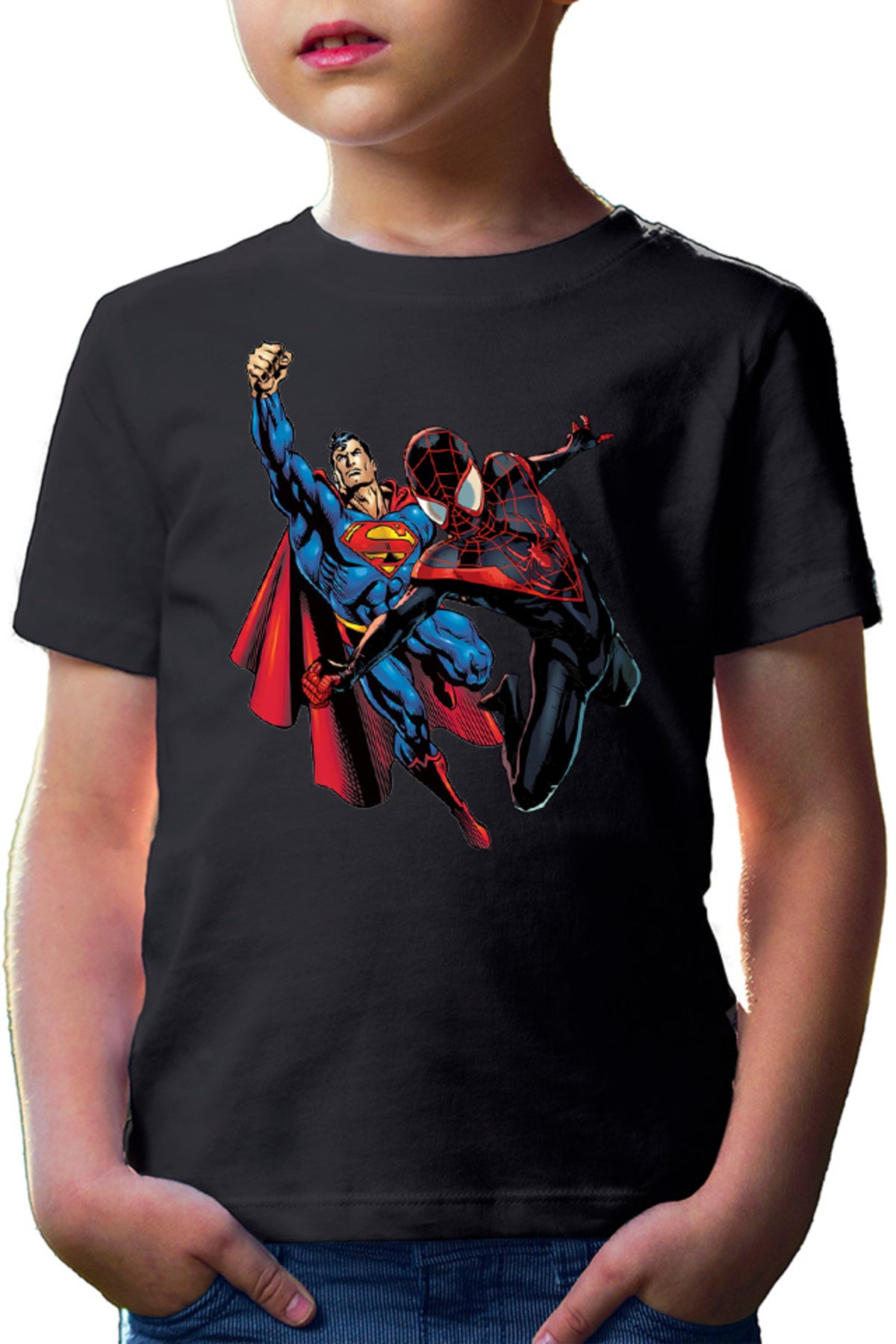Tricou copii Spiderman Superman Mission Venom