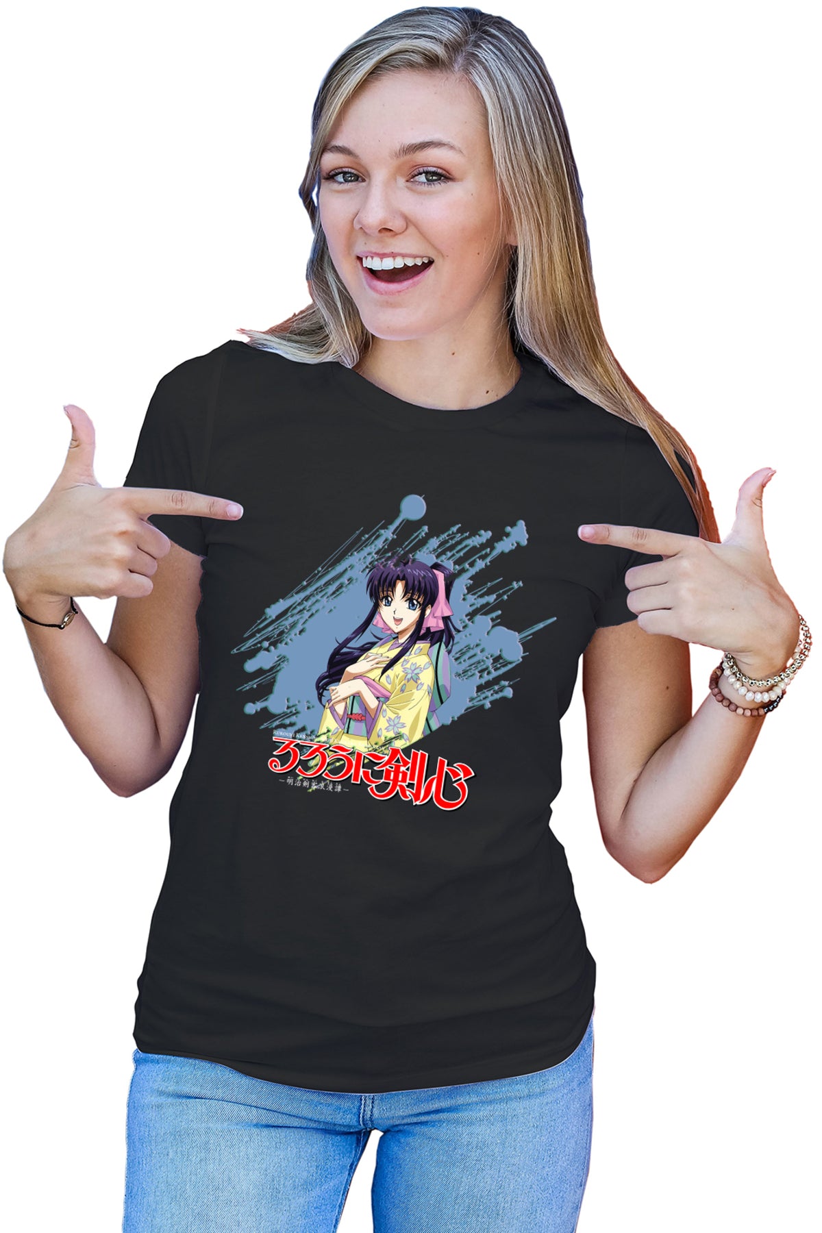 Tricou dama Rurouni Kenshin Kaori Brush Himura Shonen