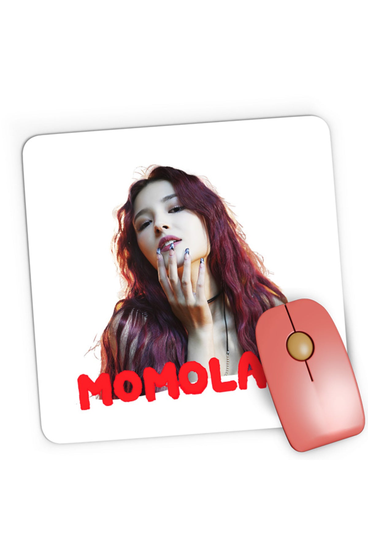 Mousepad Gaming Momoland Red Head y K-Pop Idol Music, 21x19 cm