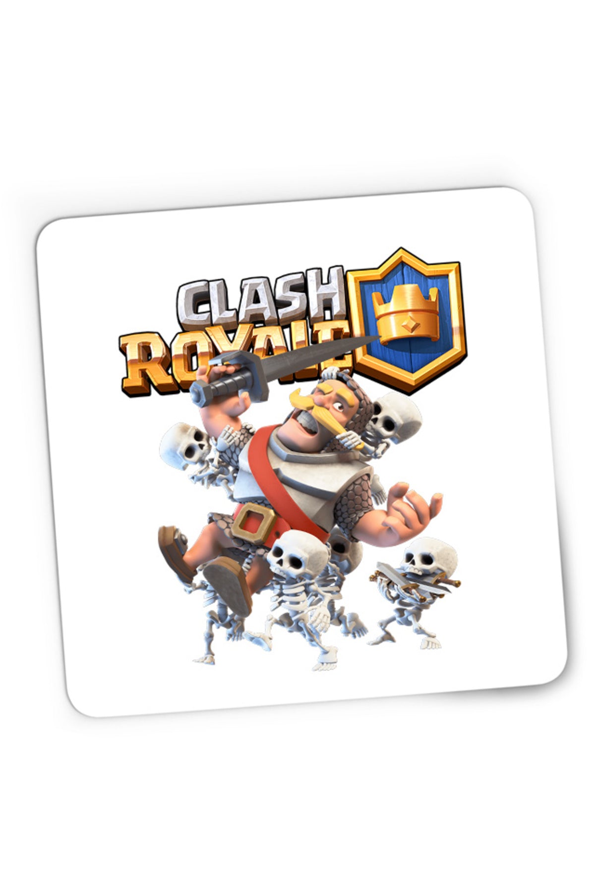Mousepad Gaming Clash Royale Skeleton Full Team Aggresive Plan Game, 21x19 cm