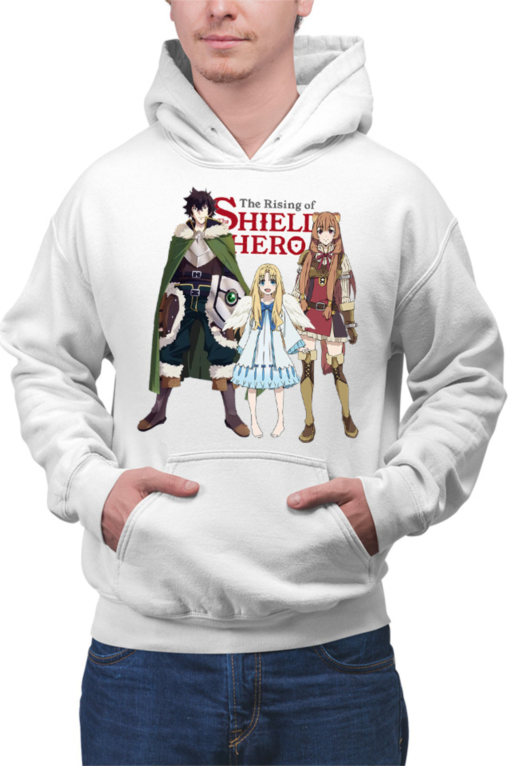 Hanorac barbati Rising of the Shield Hero Naofumi Filo Raphtalia Trio Bird Aneko