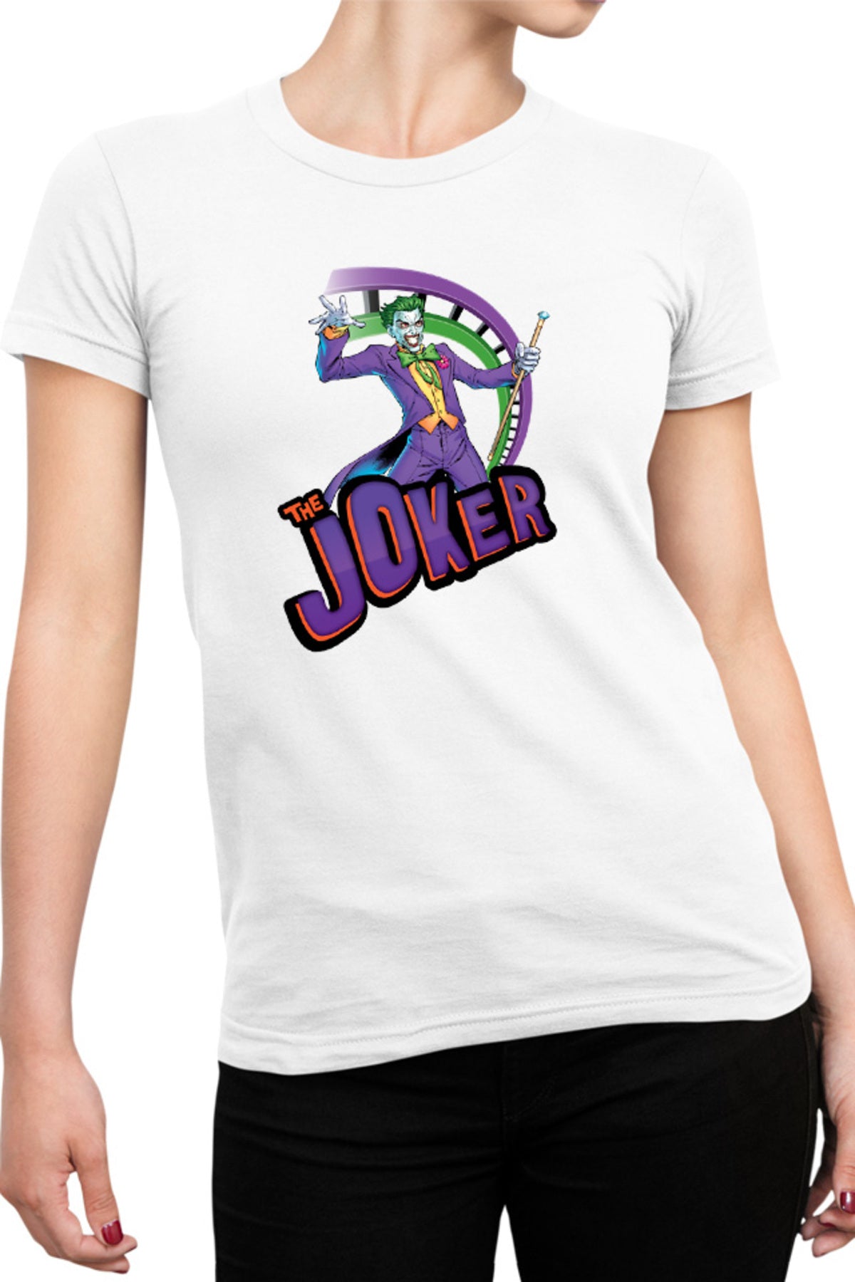 Tricou dama Joker Happy American Comic Books