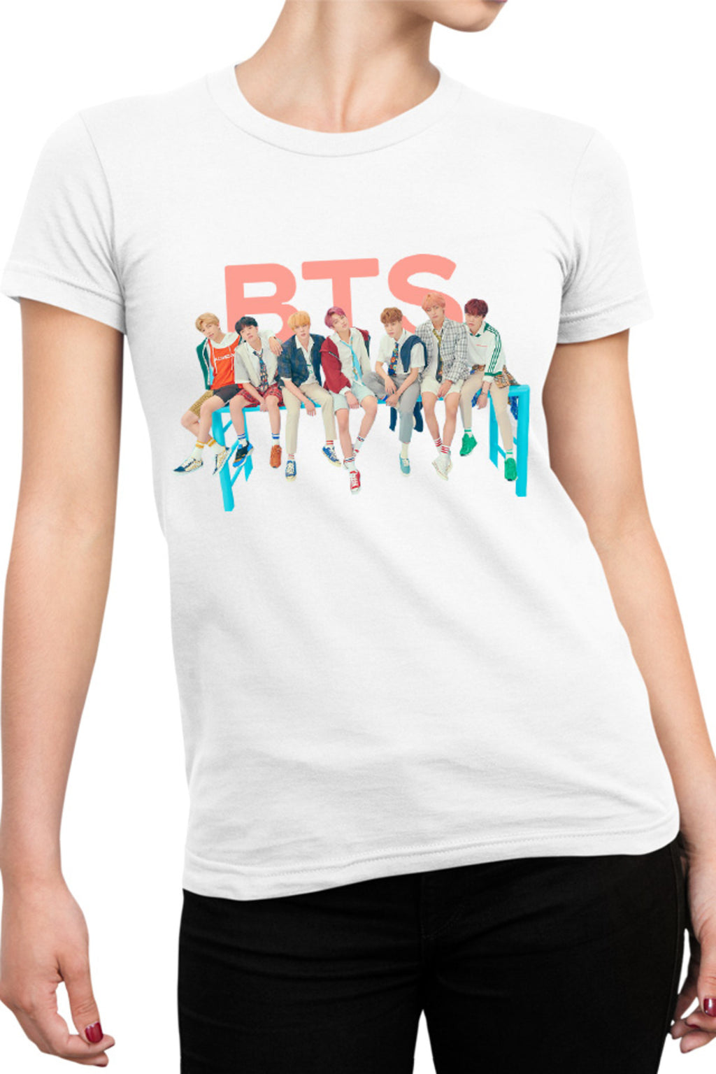 Tricou dama BTS All Members DNA Era Debut World Wide