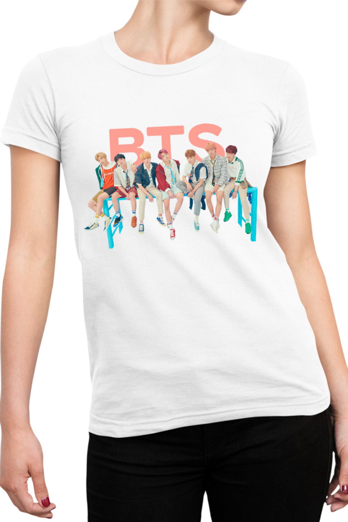 Tricou dama BTS All Members DNA Era Debut World Wide