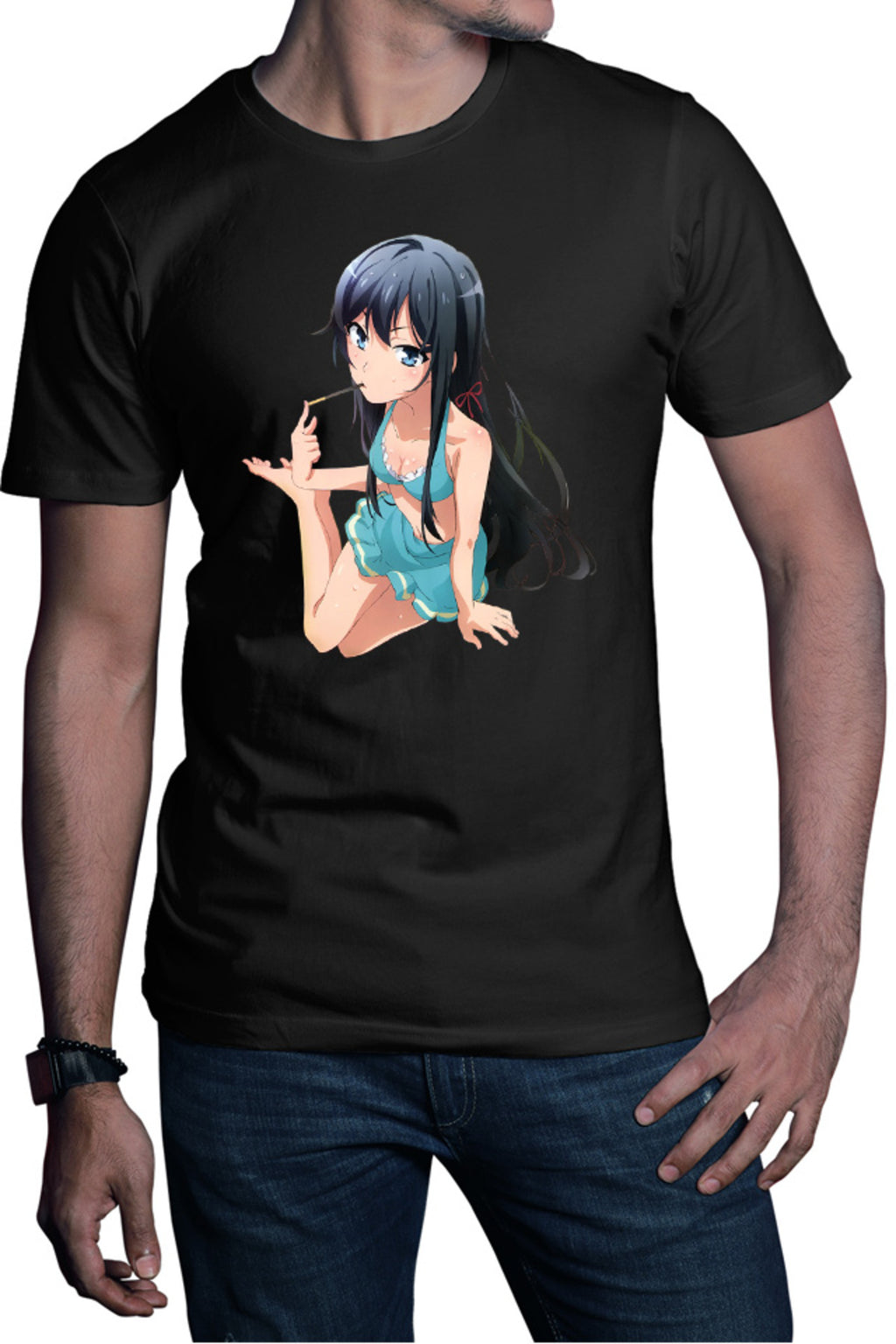 Tricou barbati OreGairu Yukino Swim Suit Summer Pocky