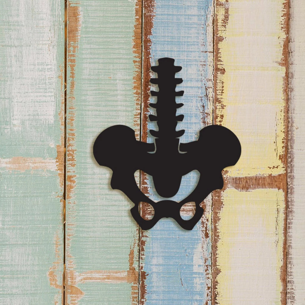 Pelvic Bone Wood Wall Art: Therapy Office Decor