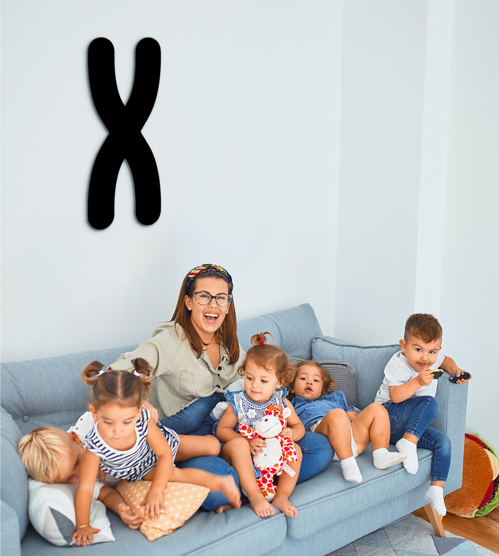 3D Chromosome Wall Art - Science Decor, Microbiology Gift