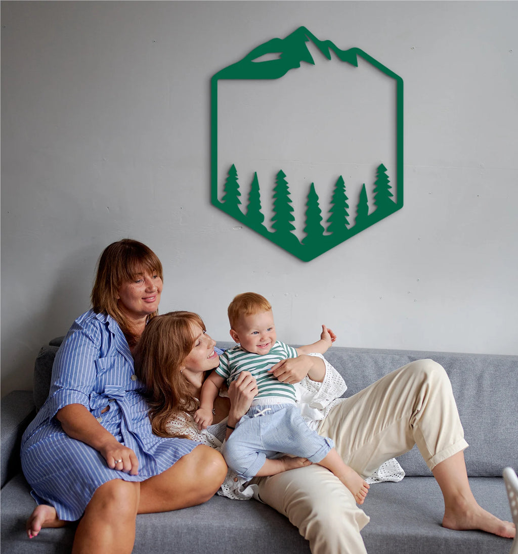 Camping Wall Art: Personalized Family Campground Sign
