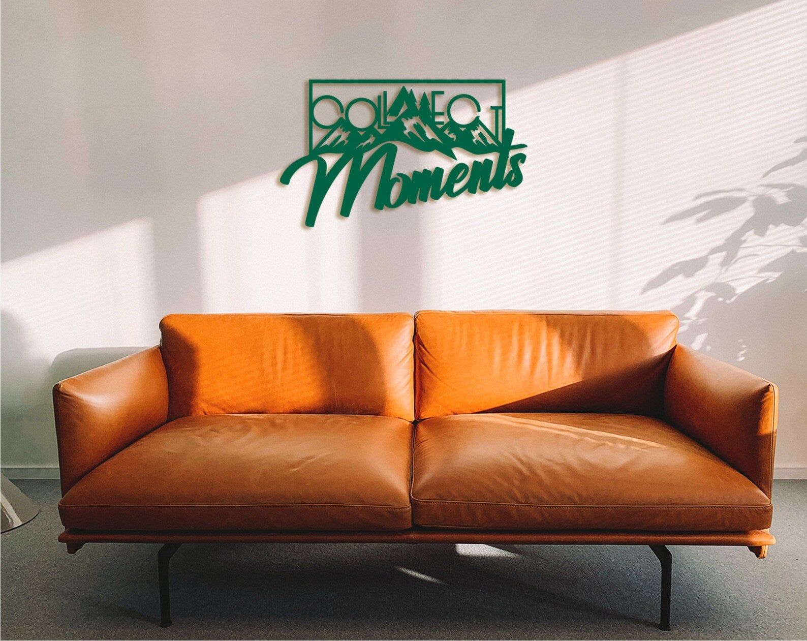 Collect Moments Wood Sign: Inspirational Wall Art Decor