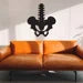 Pelvic Bone Wood Wall Art: Therapy Office Decor