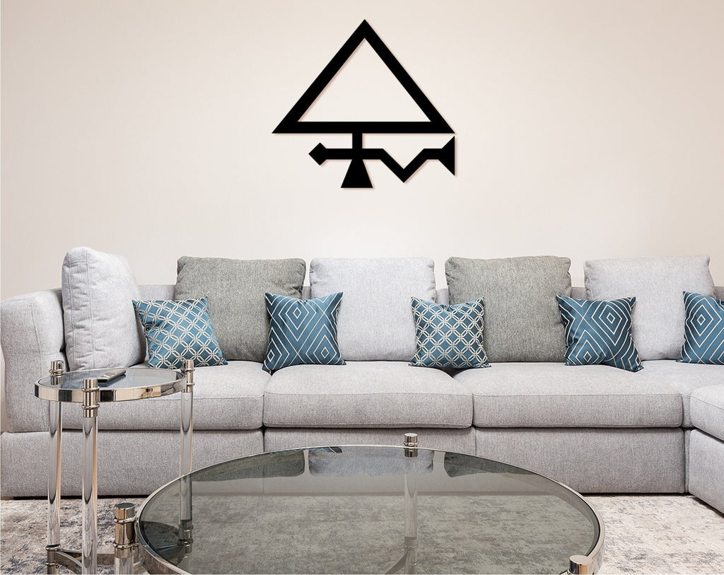 Egyptian Symbols Wood Wall Art: Archeology Decor Gift