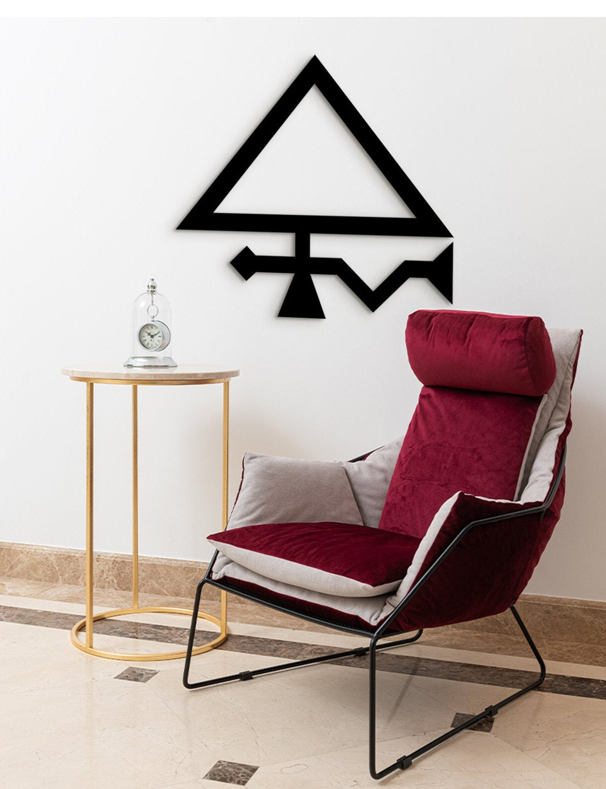 Egyptian Symbols Wood Wall Art: Archeology Decor Gift