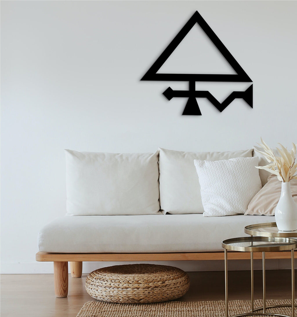 Egyptian Symbols Wood Wall Art: Archeology Decor Gift