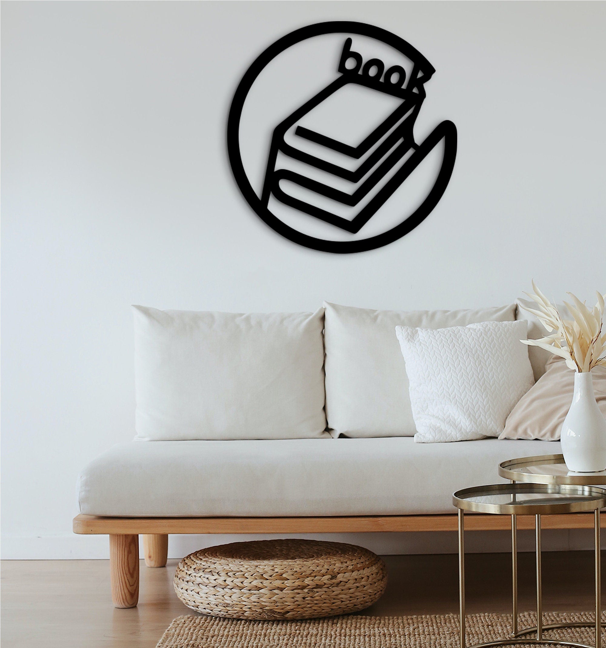3D Book Wall Decor: Laser Cut Wood Sign