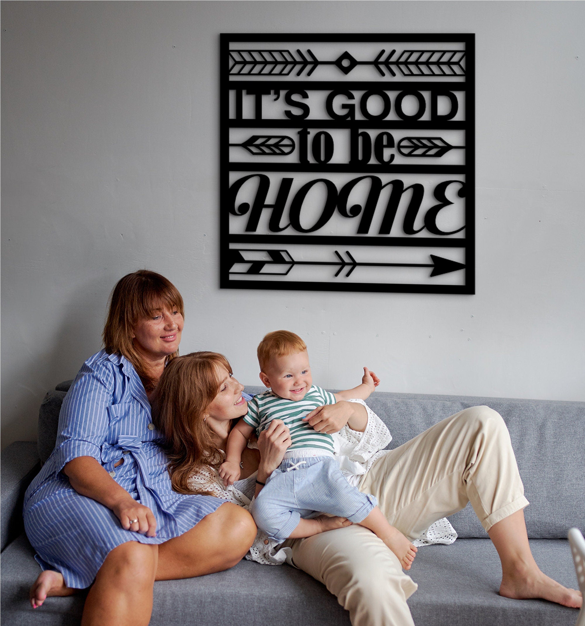 It's Good To Be Home Wood Sign: Laser Cut Wall Decor