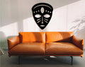 African Wood Mask: 3D Shadow Wall Art Decor