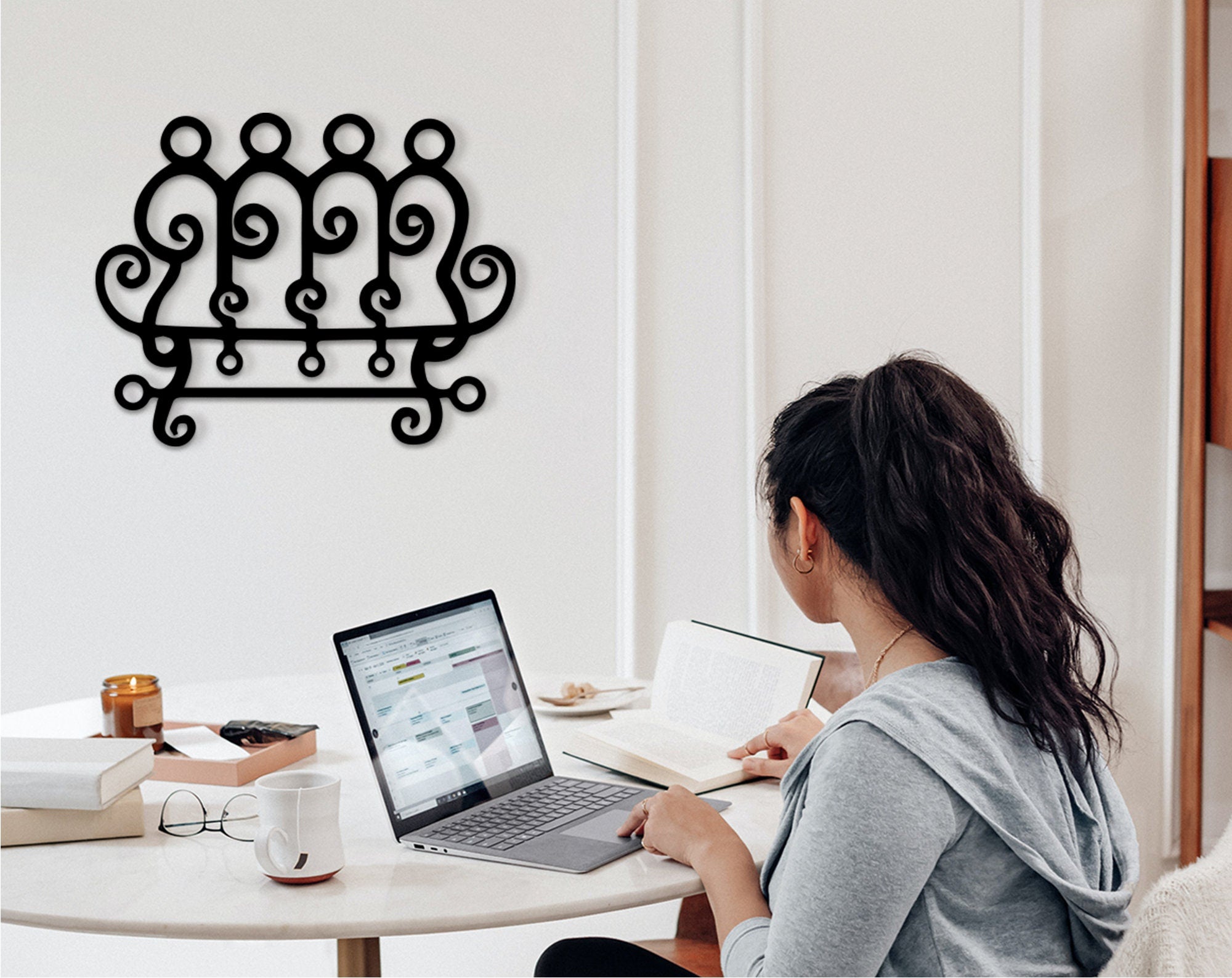 Paimon King Art: 3D Shadow Wood Wall Decor
