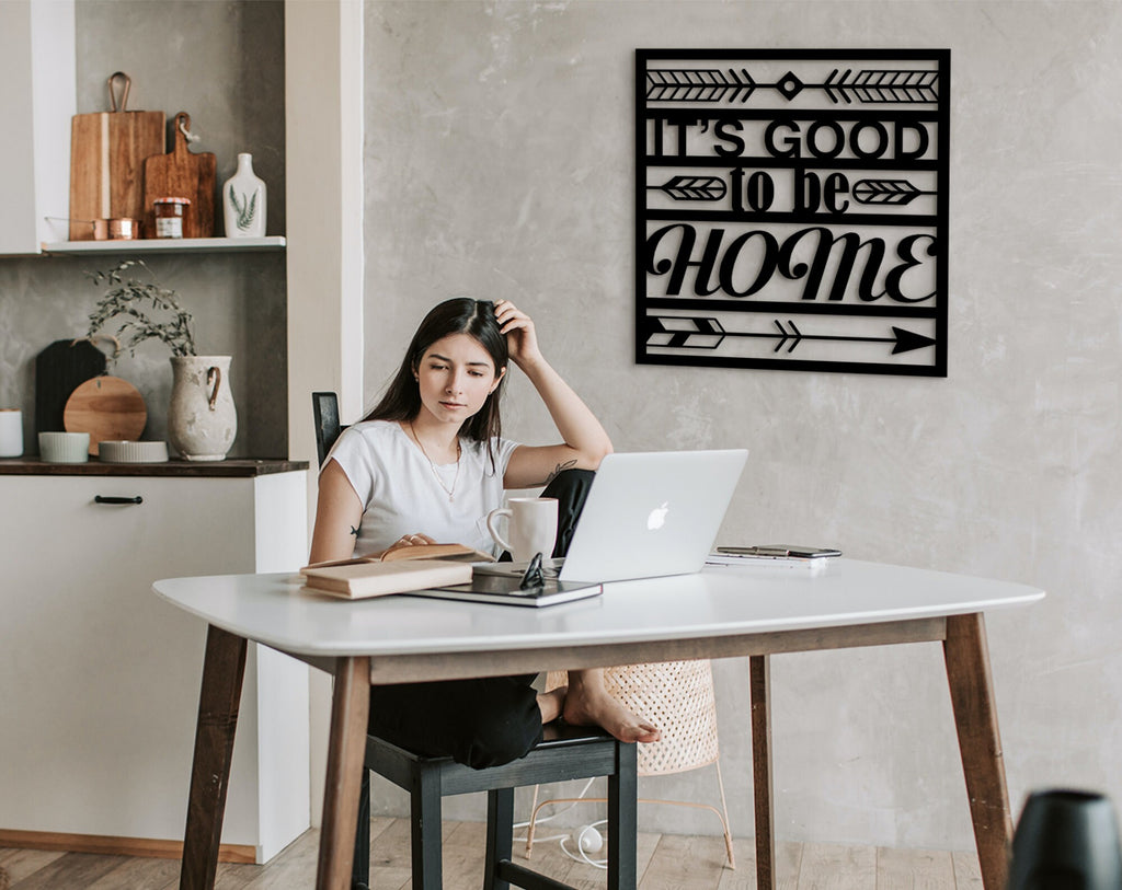It's Good To Be Home Wood Sign: Laser Cut Wall Decor
