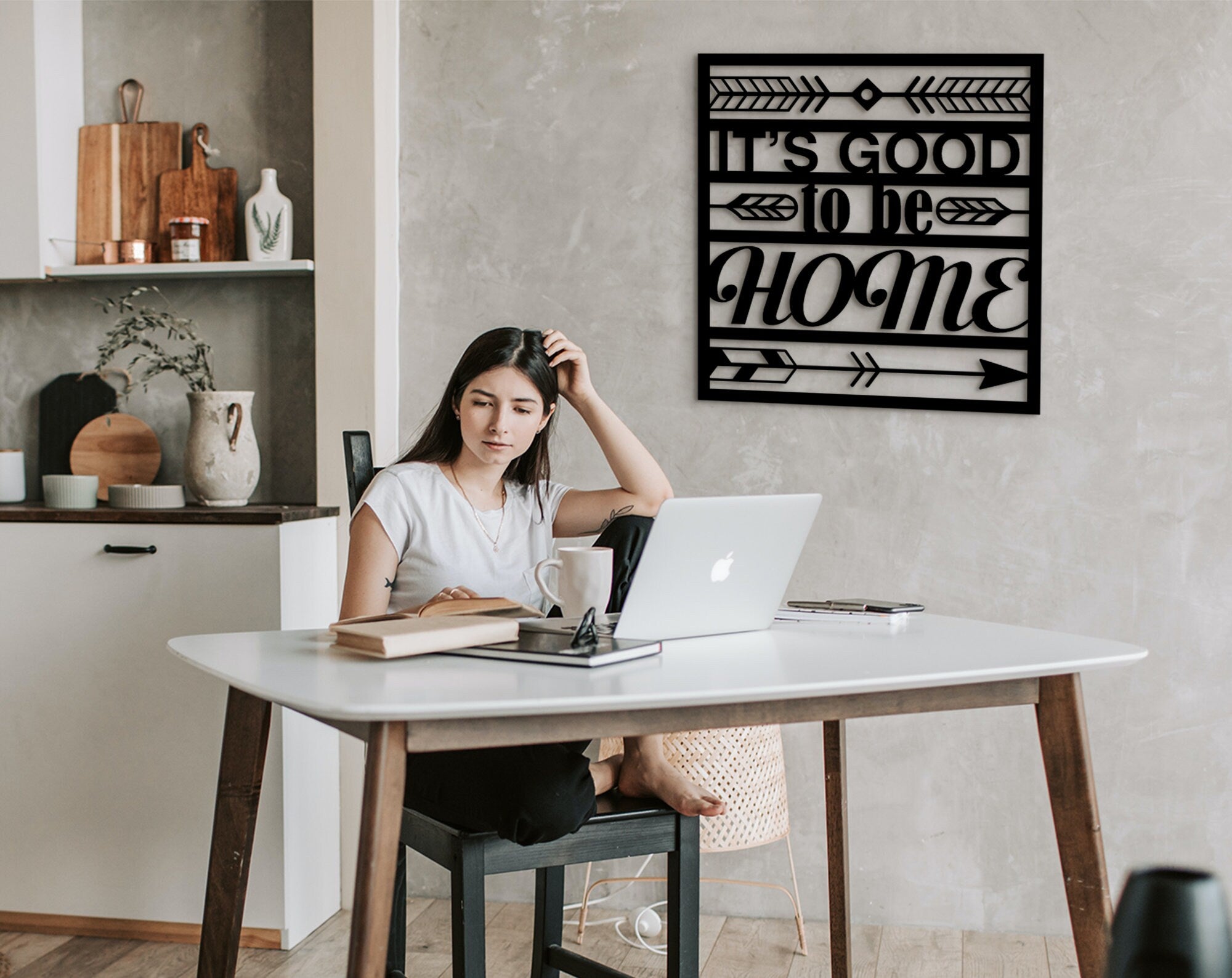 It's Good To Be Home Wood Sign: Laser Cut Wall Decor