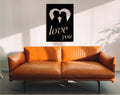 Love You Wood Sign: 3D Shadow Effect, Valentines Gift