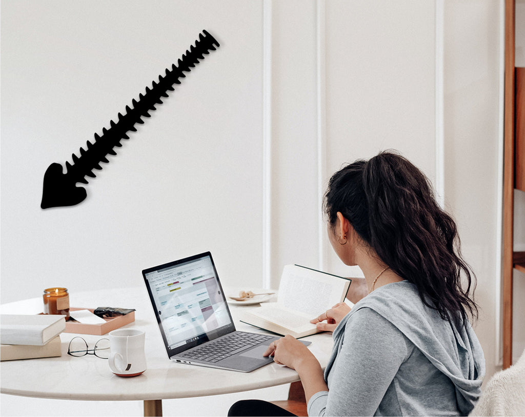 3D Human Spine Wall Art: Laser Cut Wood Decor