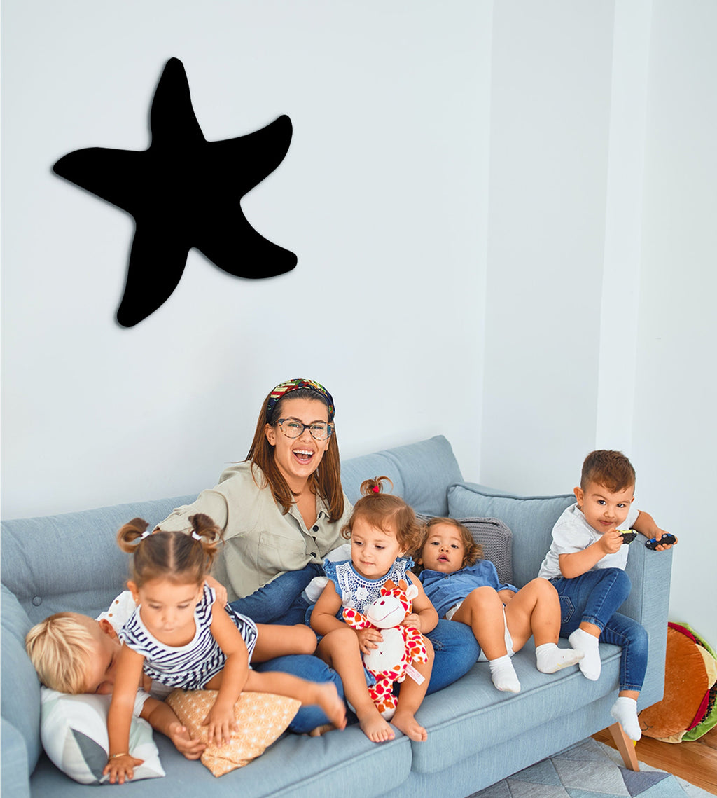 3D Starfish Wood Wall Art: Coastal Home Decor