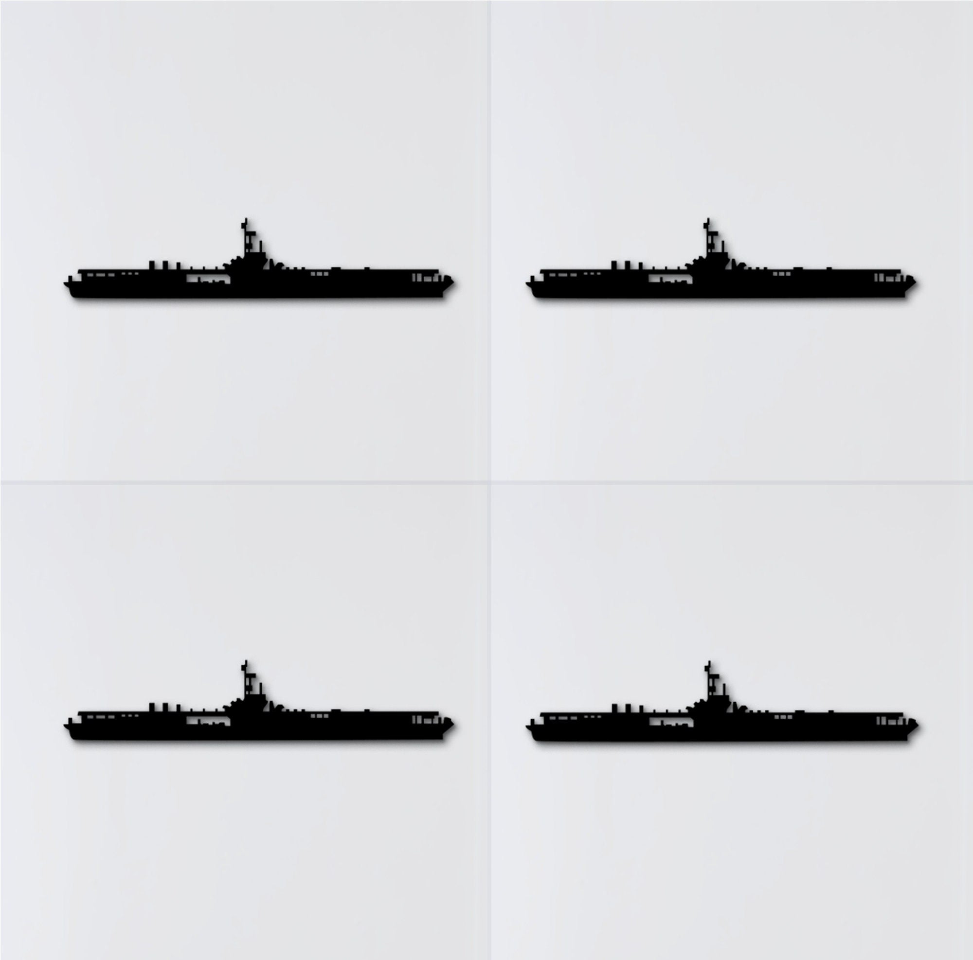 3D Wooden Ship Wall Art: HMS Spey, USS Ronald Reagan