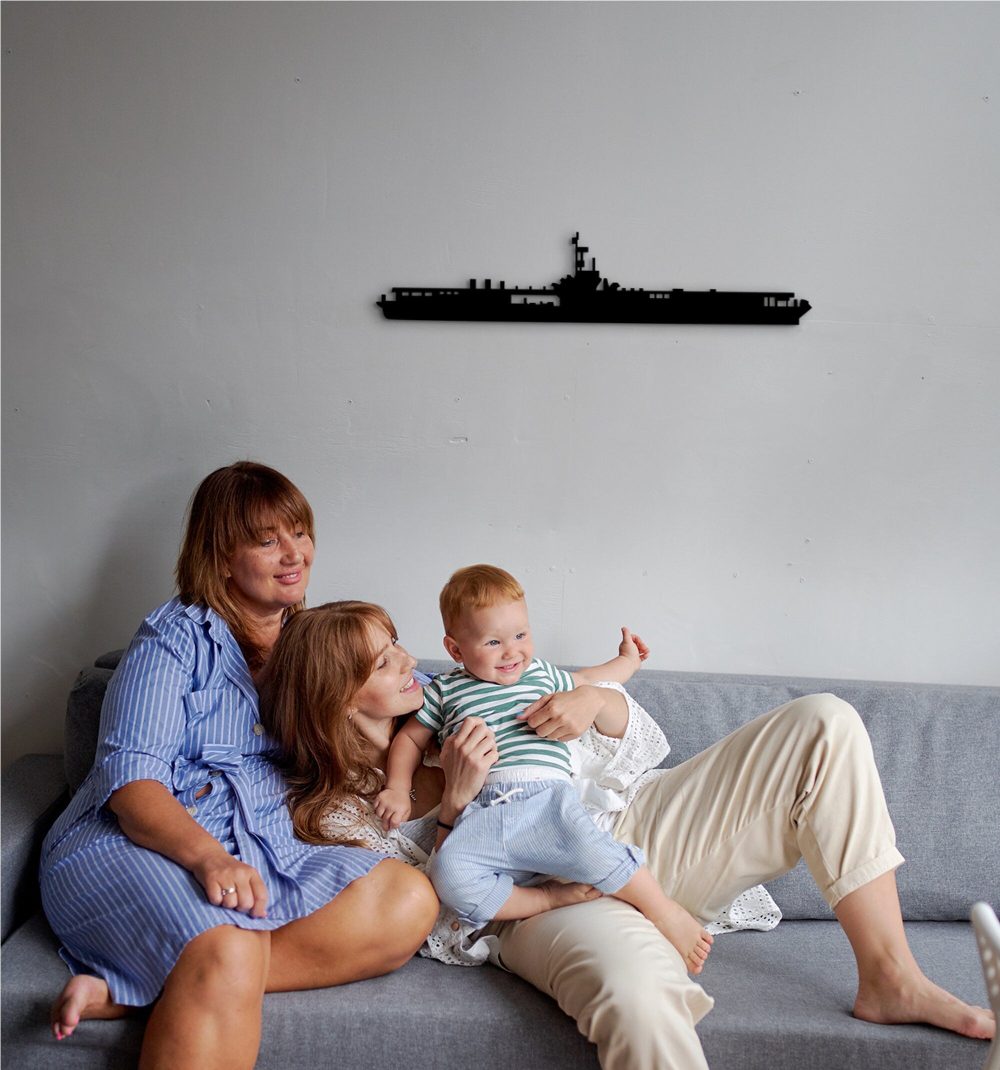 3D Wooden Ship Wall Art: HMS Spey, USS Ronald Reagan