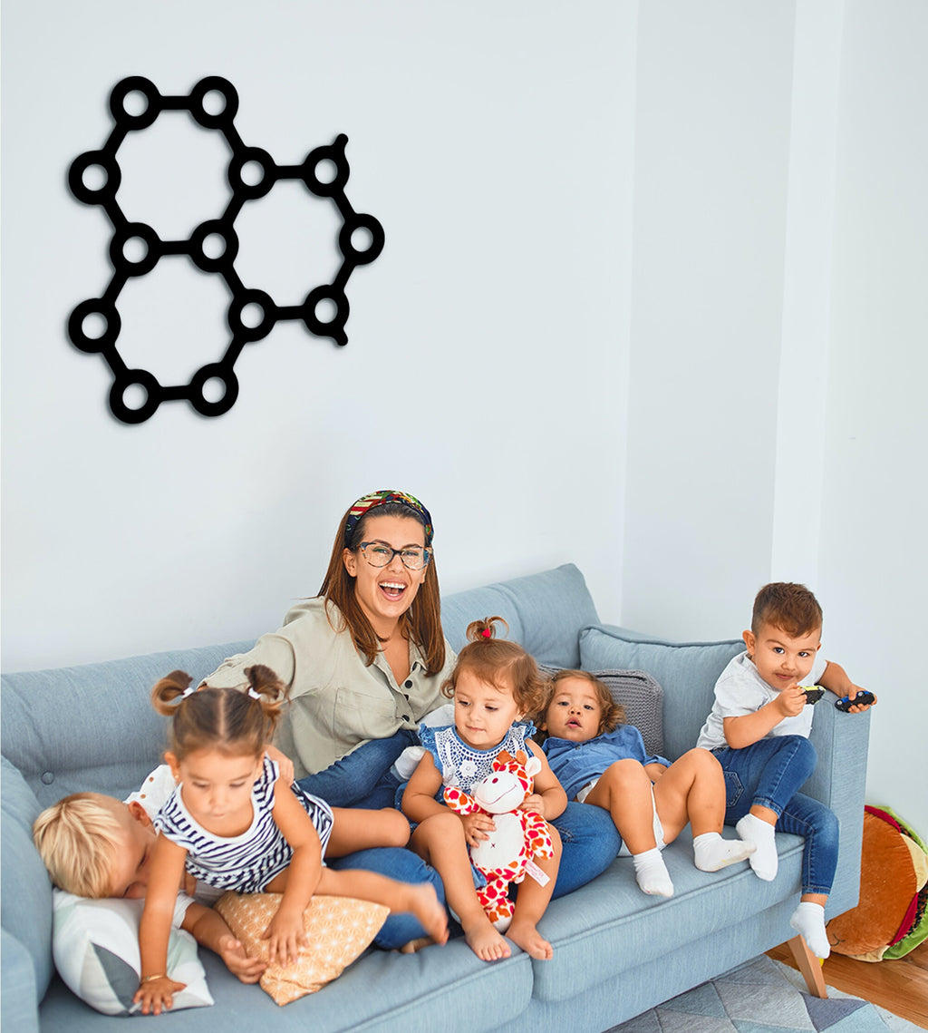 Adrenaline Molecule Wood Wall Art: Chemistry Gift