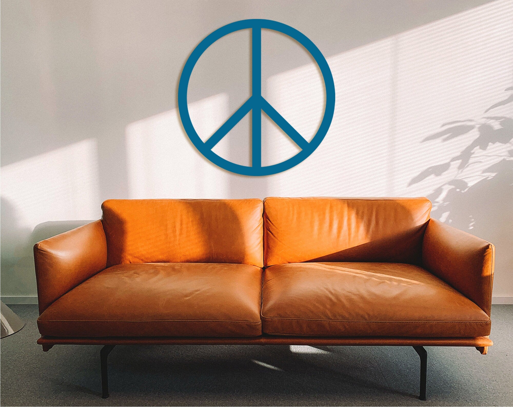 Wood Peace Sign Wall Art: Hippie Home Decor