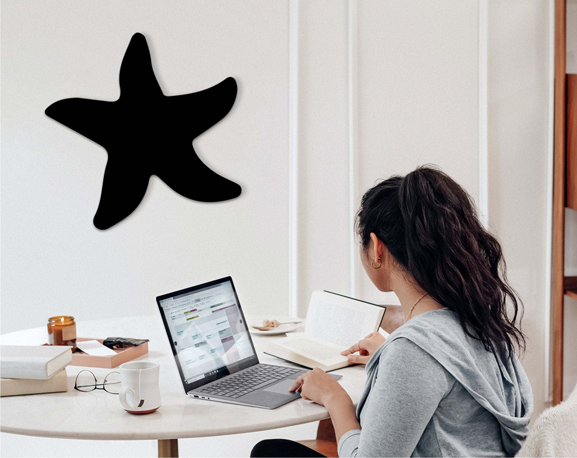 3D Starfish Wood Wall Art: Coastal Home Decor