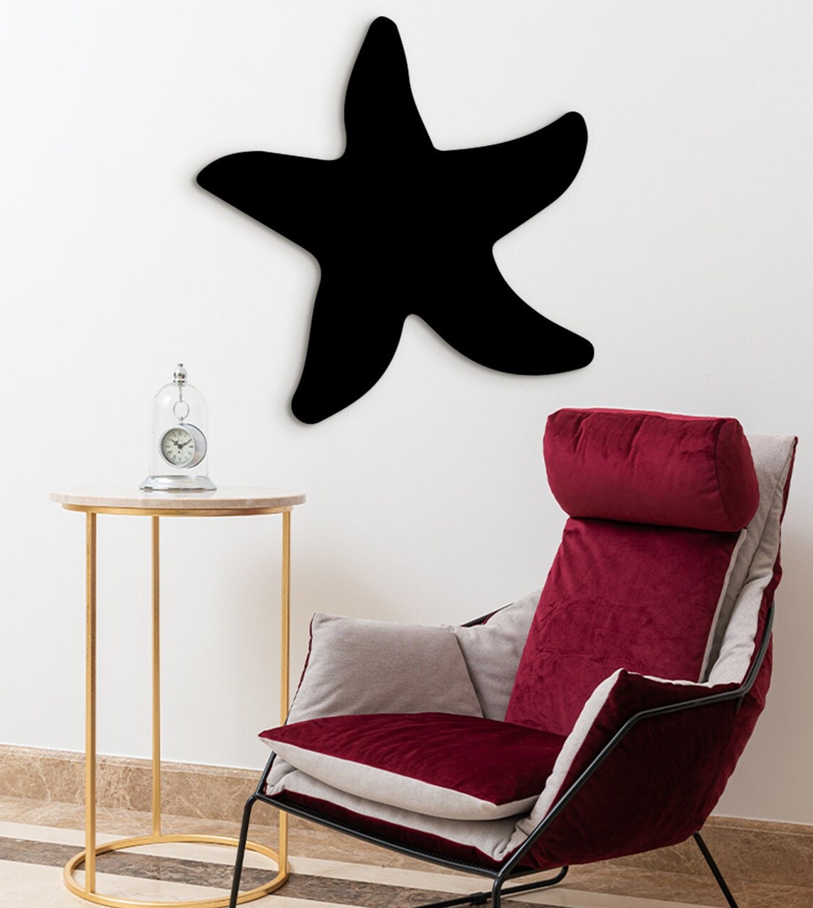 3D Starfish Wood Wall Art: Coastal Home Decor