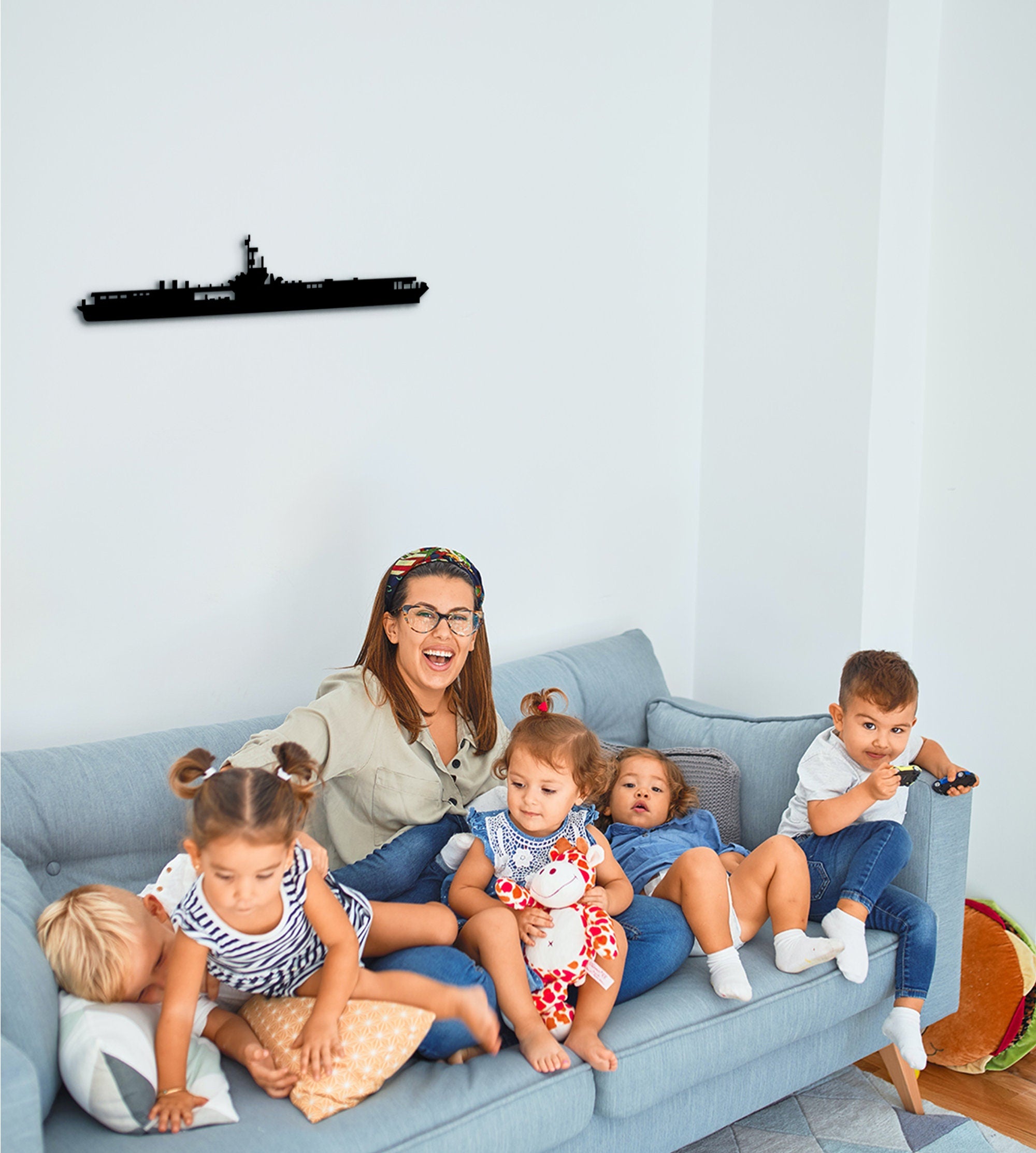 3D Wooden Ship Wall Art: HMS Spey, USS Ronald Reagan