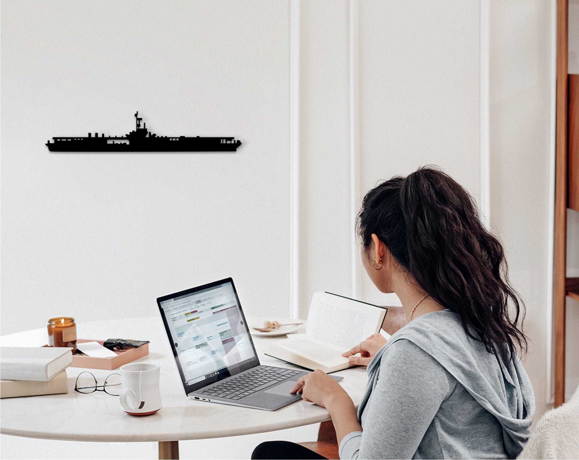 3D Wooden Ship Wall Art: HMS Spey, USS Ronald Reagan