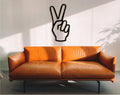 Hand Wall Wood Art Decor: Peace Sign Hanging