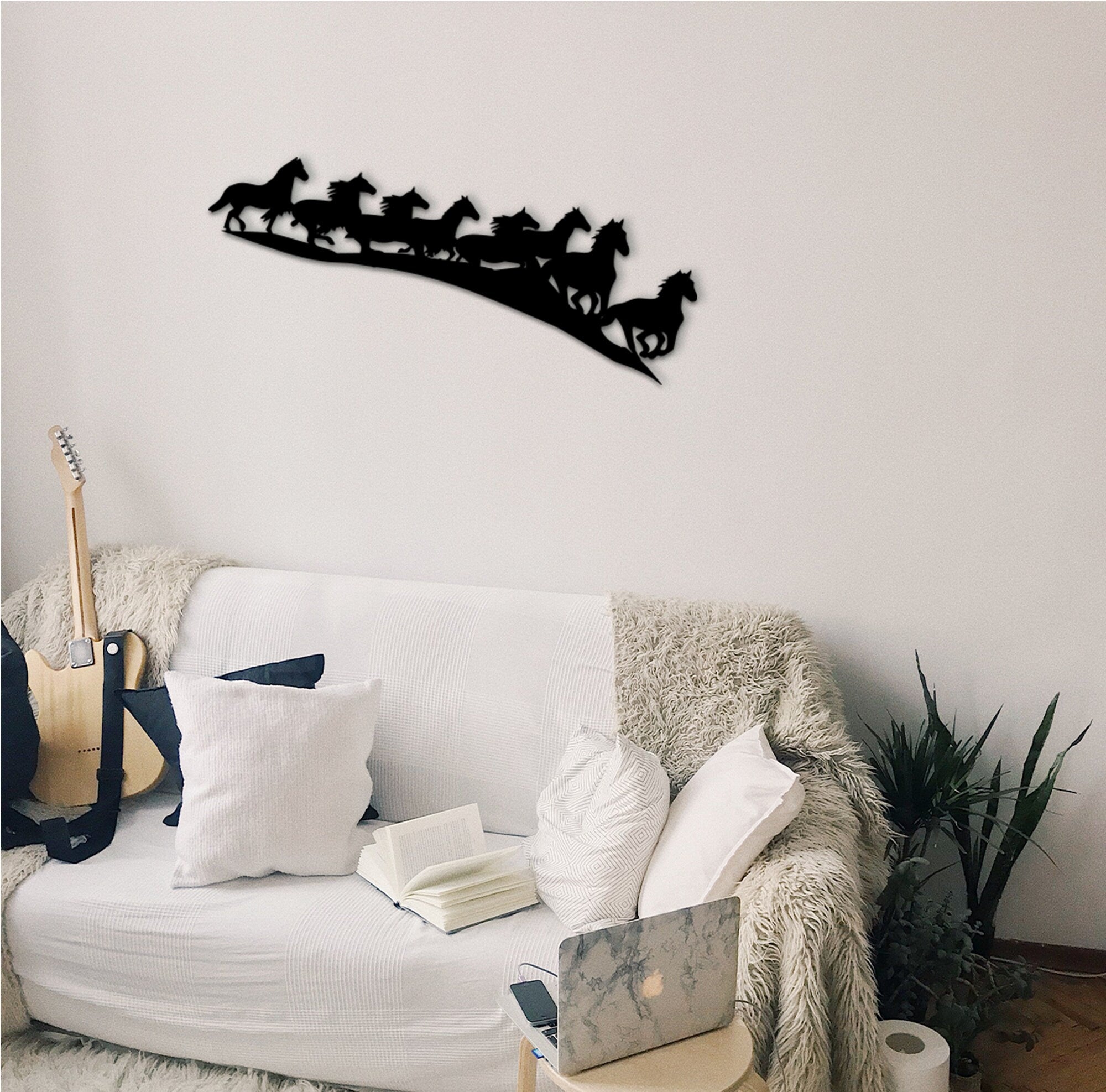 Horse Wood Wall Art: Western Cowboy Home Decor