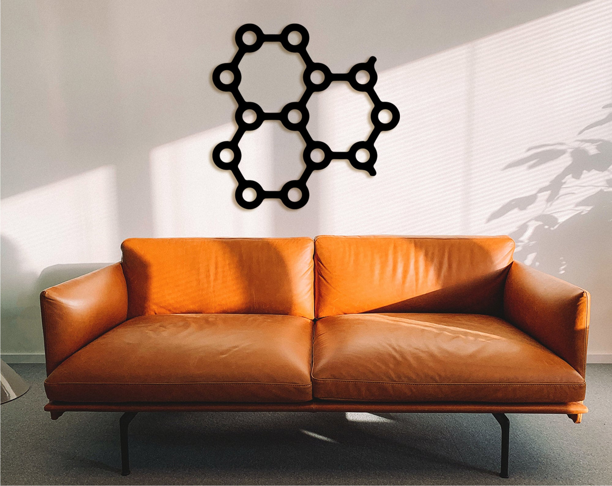 Adrenaline Molecule Wood Wall Art: Chemistry Gift