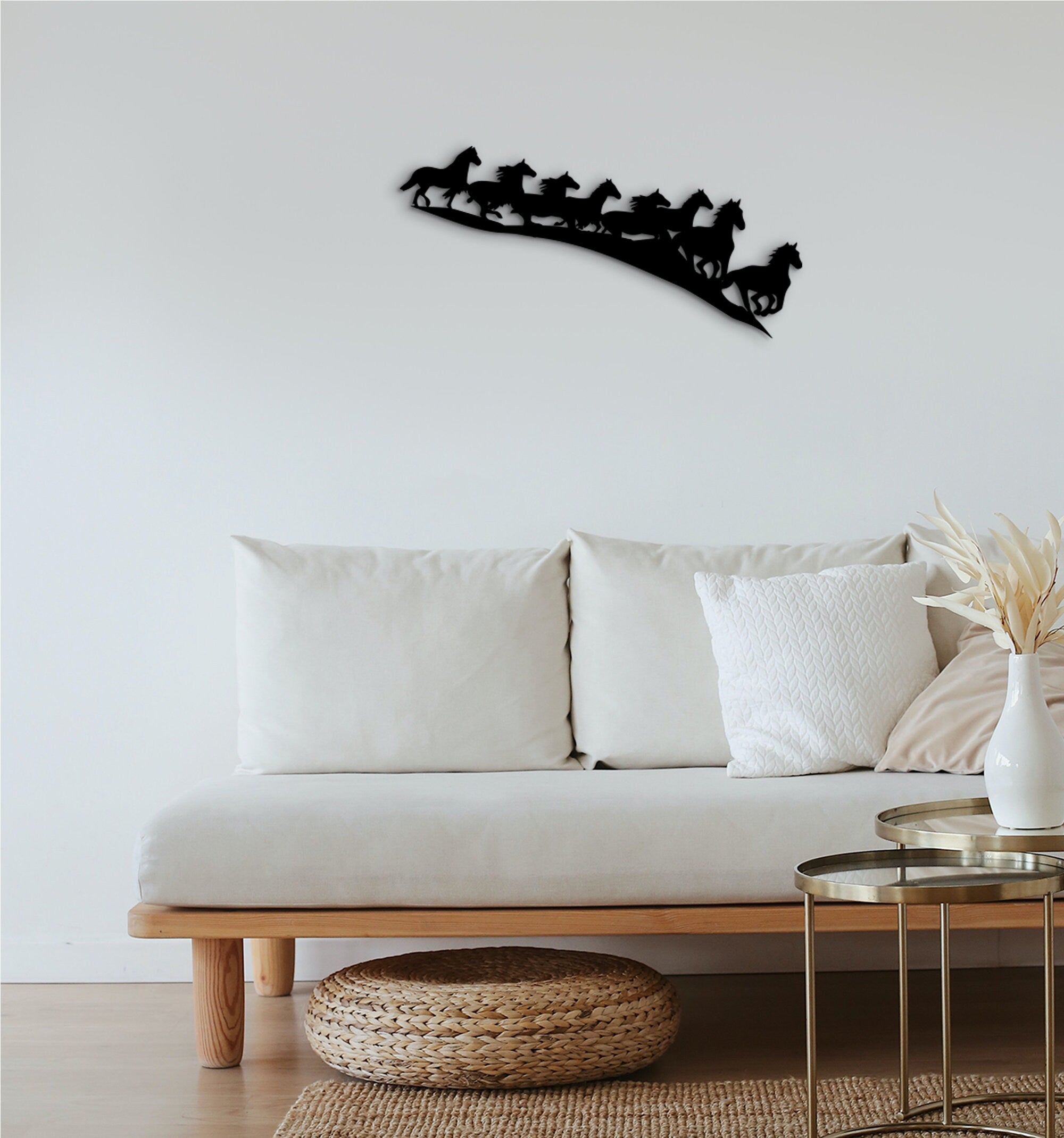 Horse Wood Wall Art: Western Cowboy Home Decor
