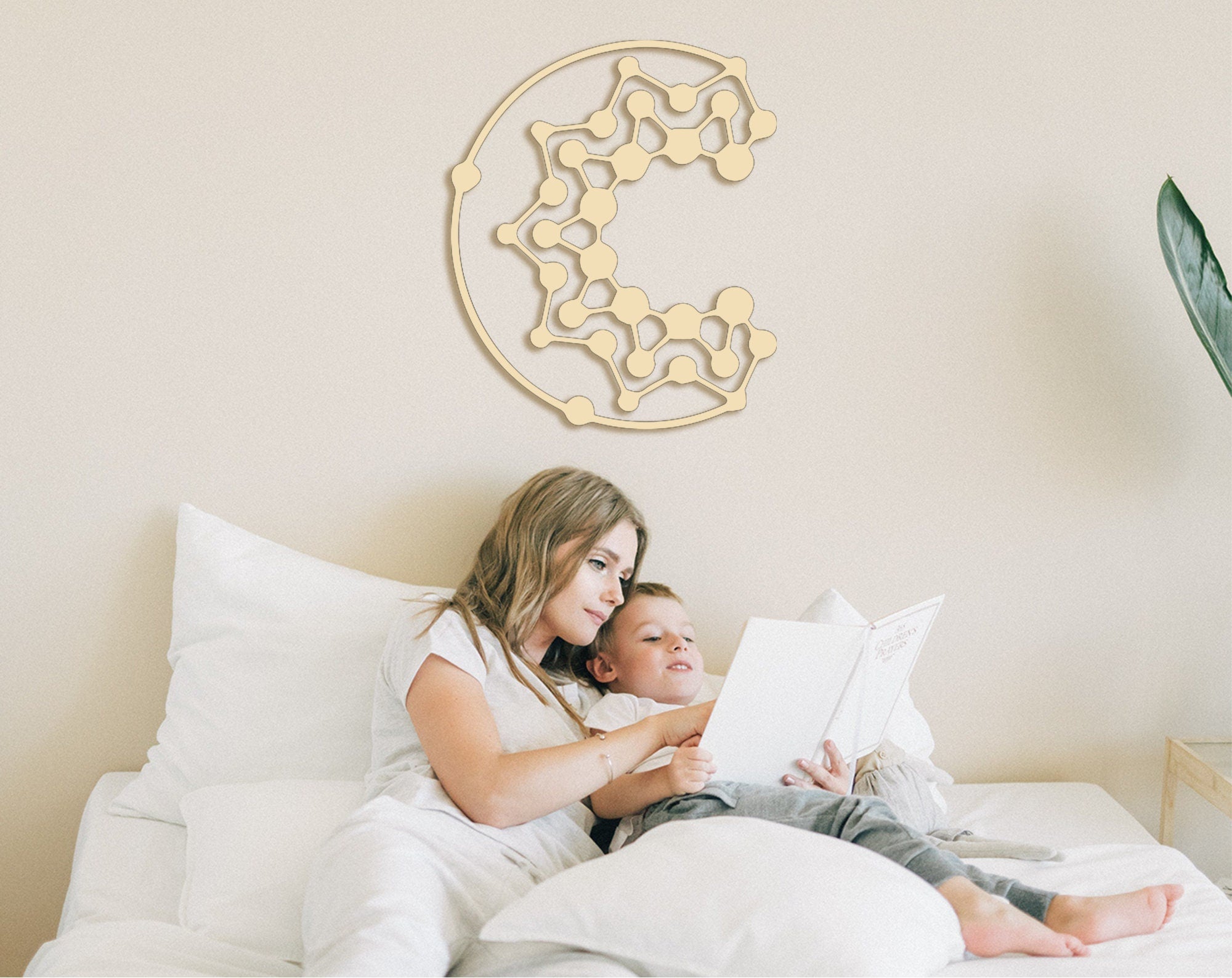 3D Moon Phases Wall Art: Laser Cut Lunar Decor