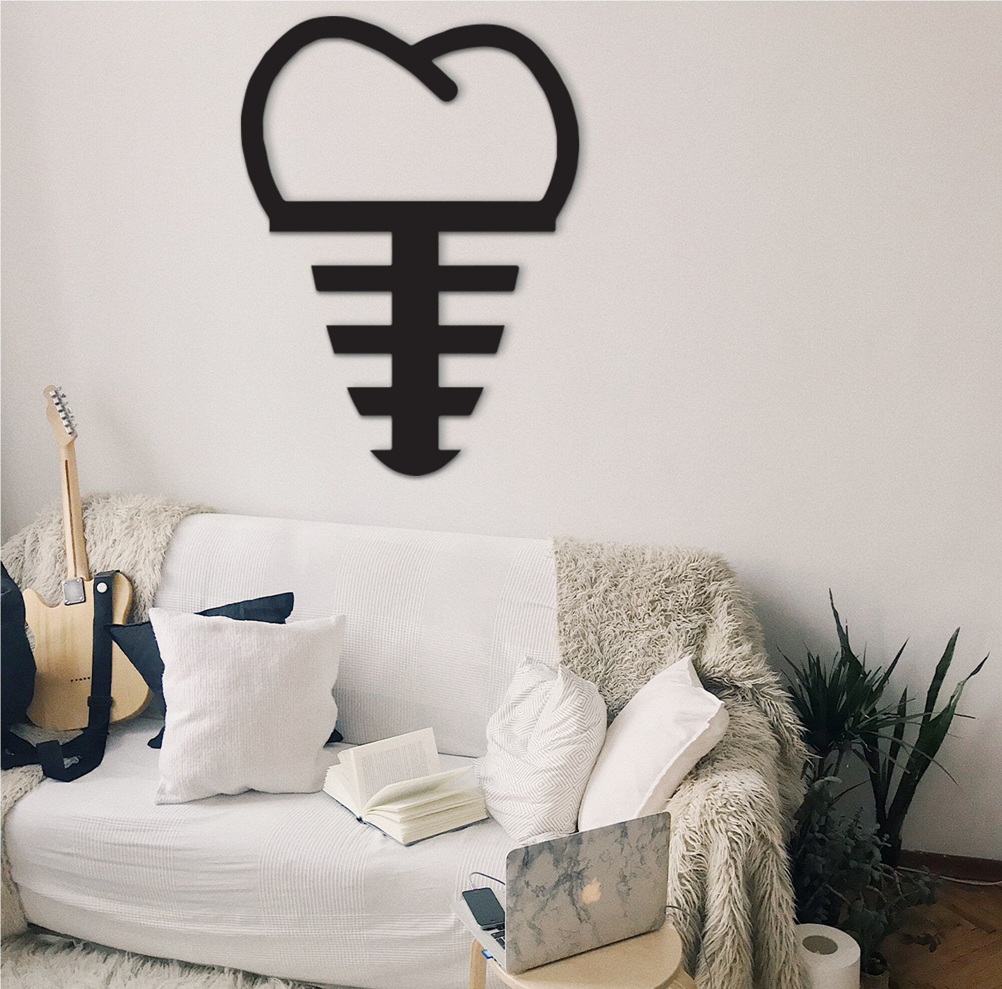 3D Dental Implant Wall Decor, Dentist Office Sign