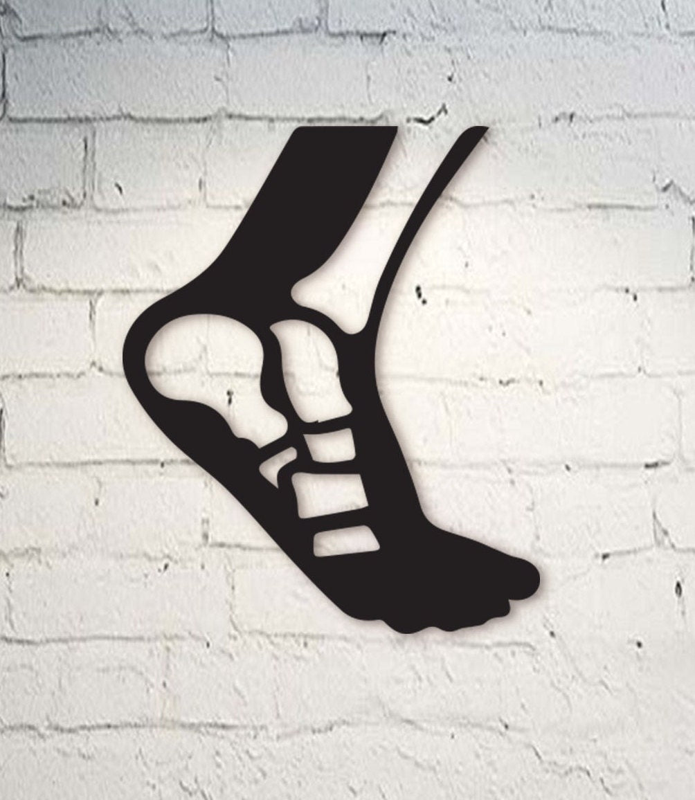 Foot Bone Wood Wall Art: 3D Shadow Decor