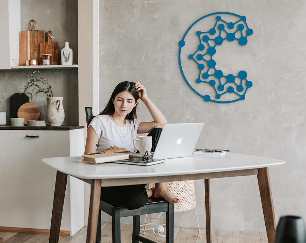 3D Moon Phases Wall Art: Laser Cut Lunar Decor