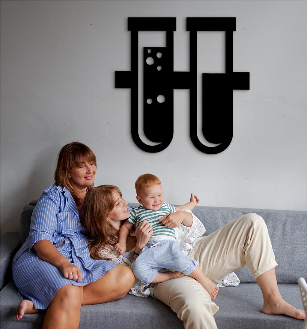 Test Tube Wall Art: Medical Lab Decor, Student Gift