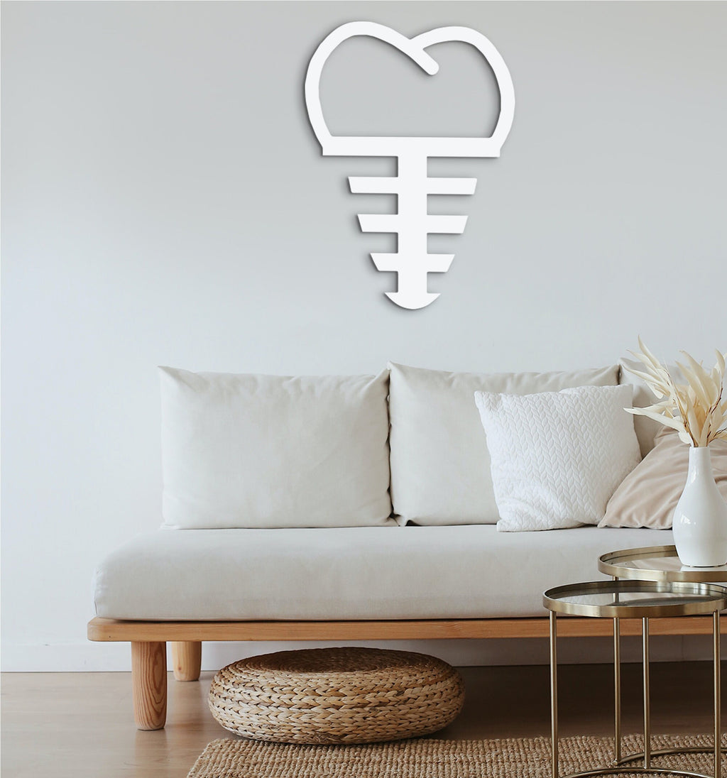 3D Dental Implant Wall Decor, Dentist Office Sign